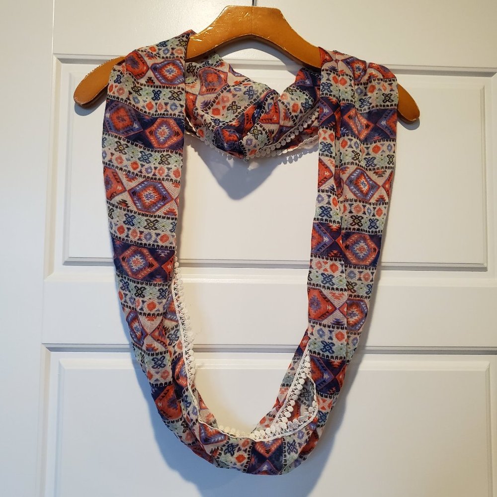 Sheer Lightweight Infinity Scarf by Self Esteem